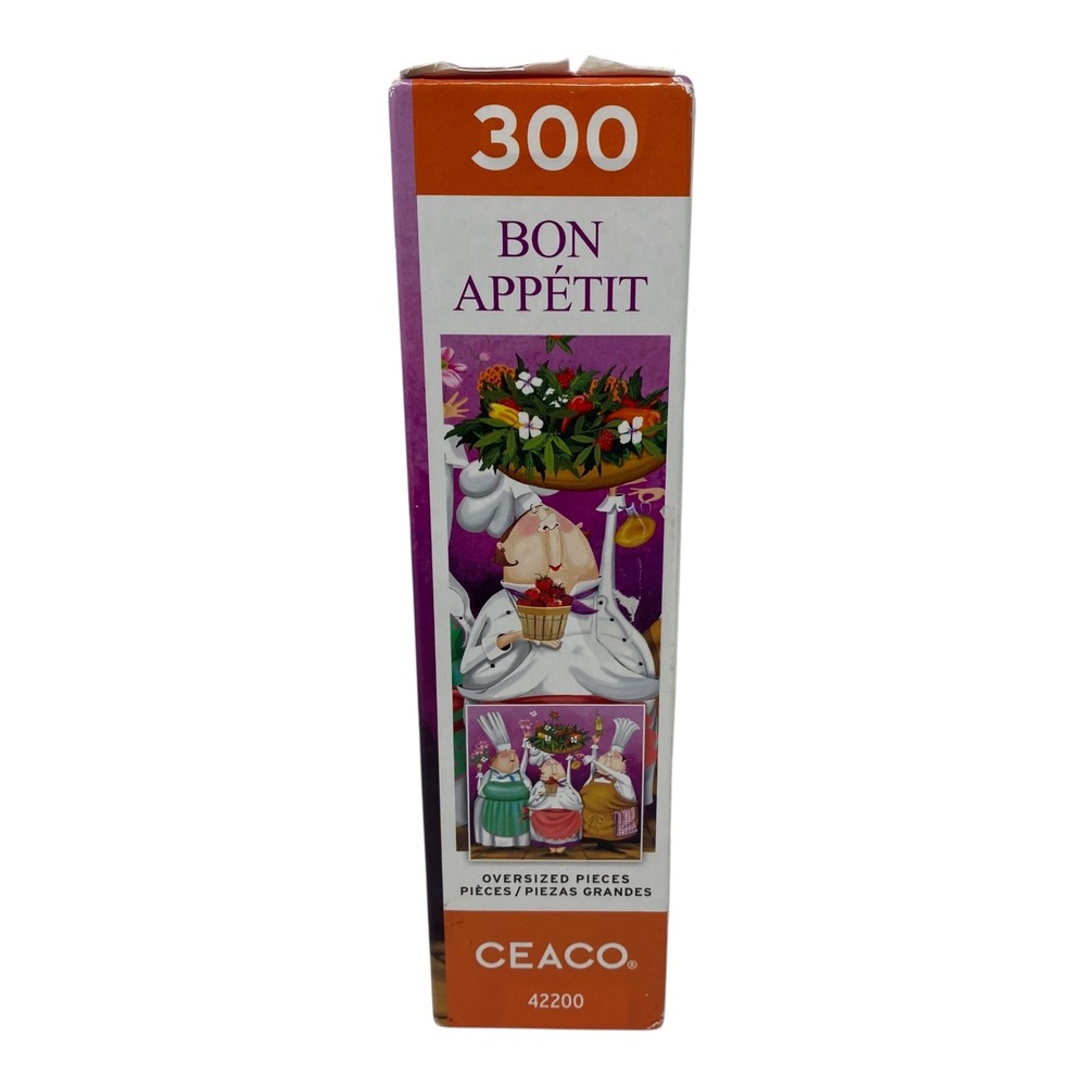 Ceaco Bon Appetit 300 Piece Puzzle Fun Chefs Oversized Pieces NEW - Picture 2 of 6